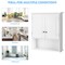 Costway Wall Mount Bathroom Cabinet Storage Organizer Medicine Cabinet White